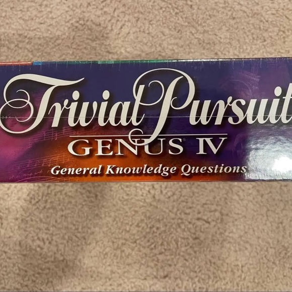 NEW sealed TRIVIAL PURSUIT Genus IV Edition 1996 Parker Brother 4 trivia game - Picture 3 of 7